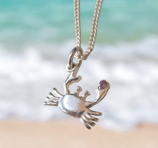 Crabby - Birthstone Necklace