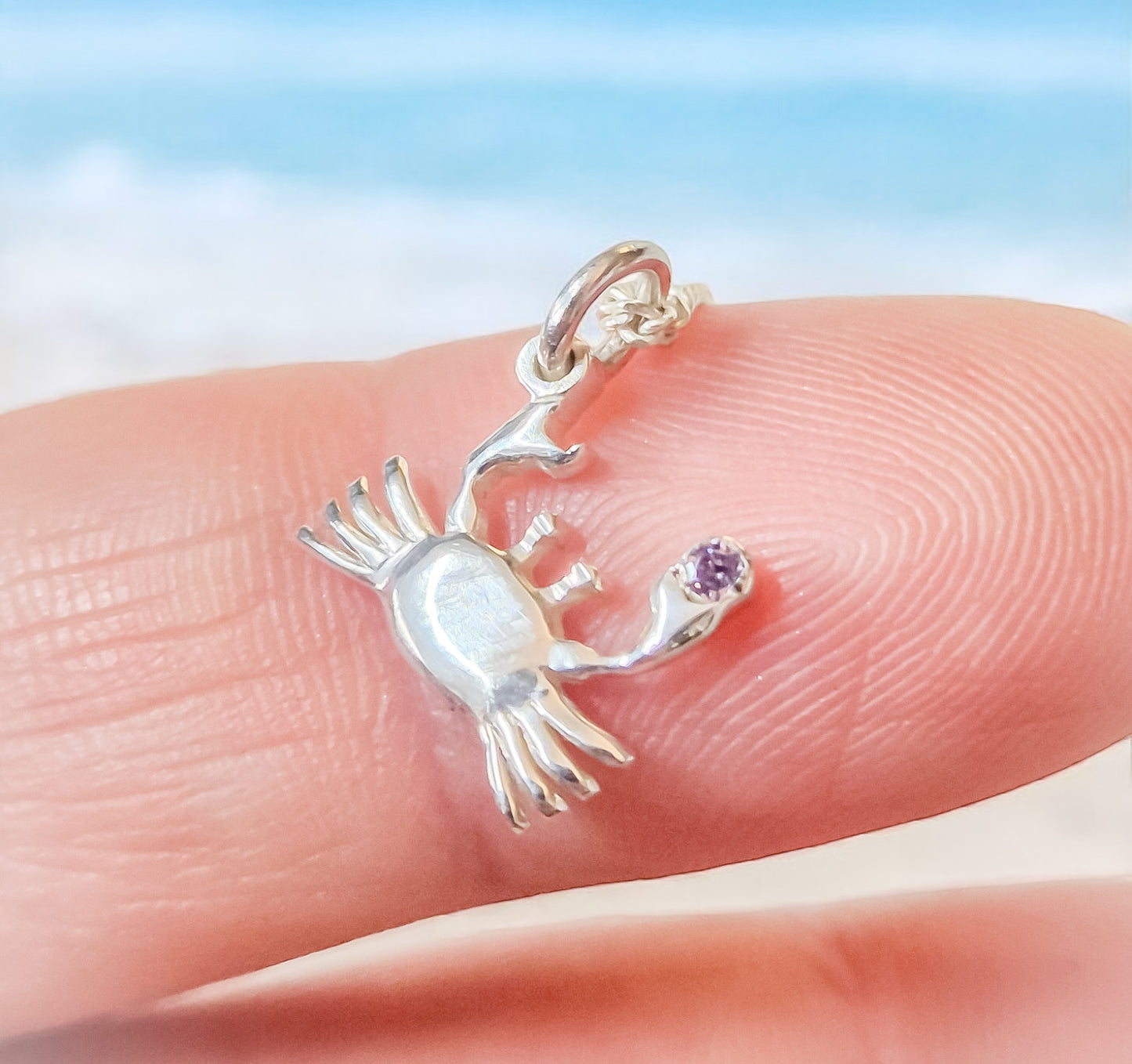 Crabby - Birthstone Necklace