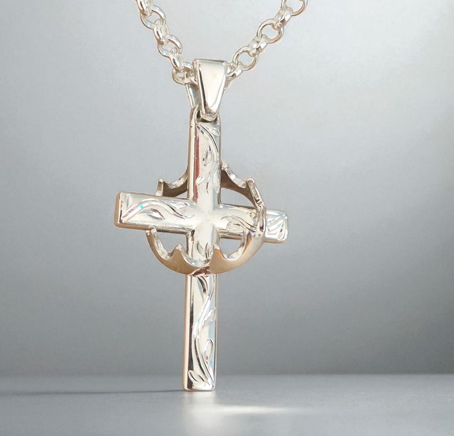 Cross & Crown Pendant
