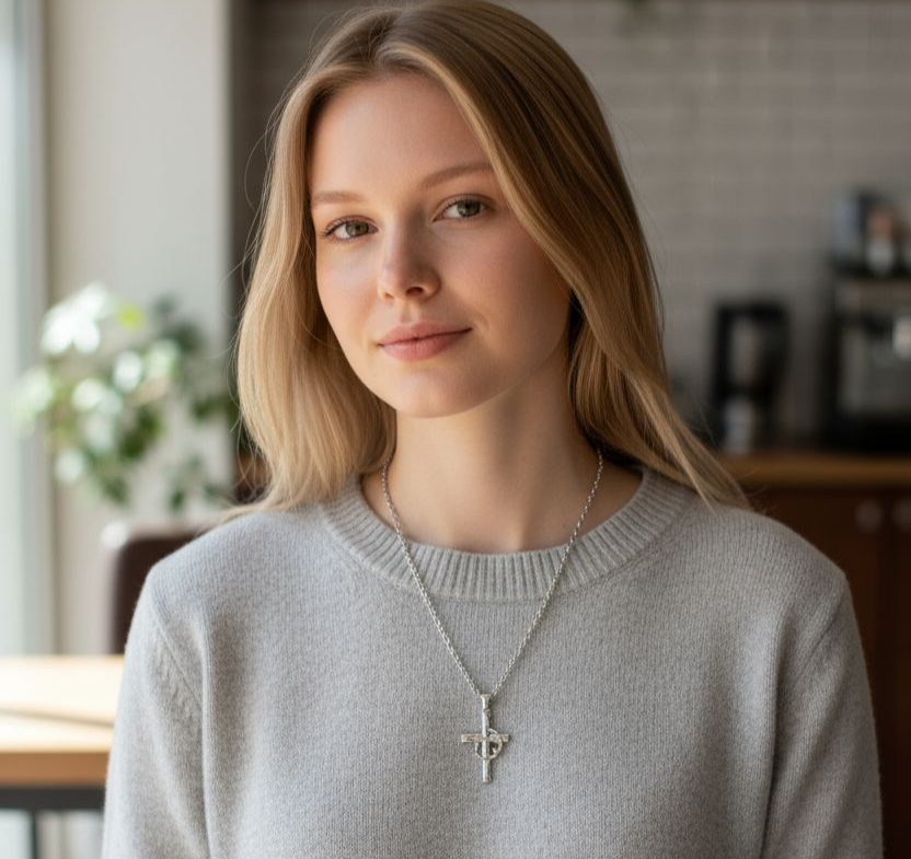 Cross & Crown Pendant