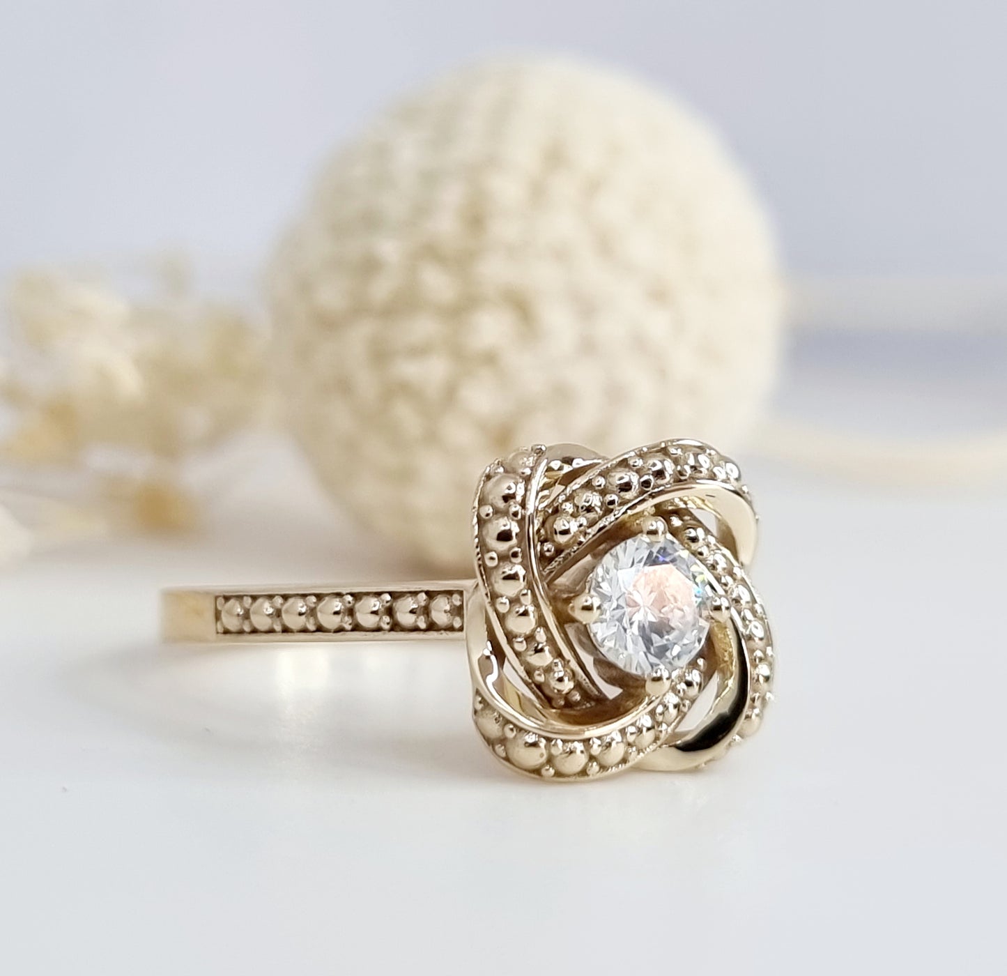 Mother and Daughter knot ring - Gold