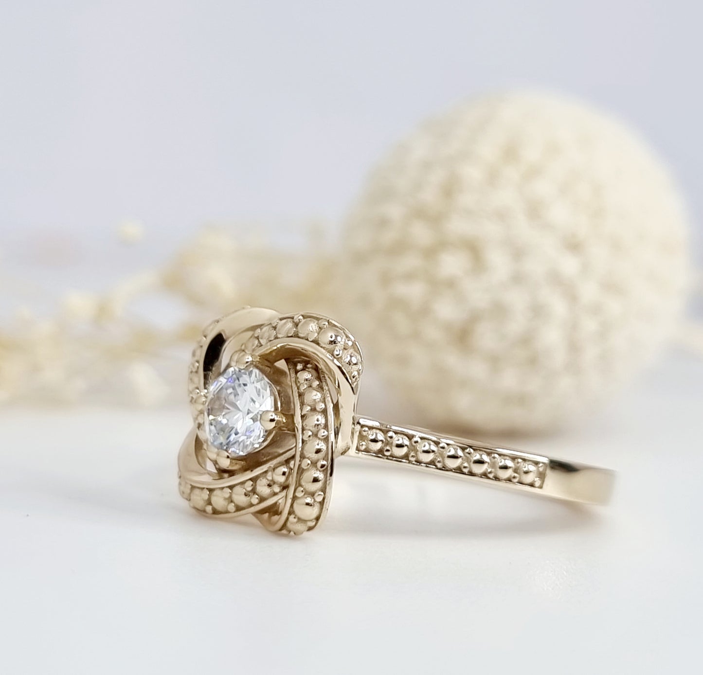 Mother and Daughter knot ring - Gold