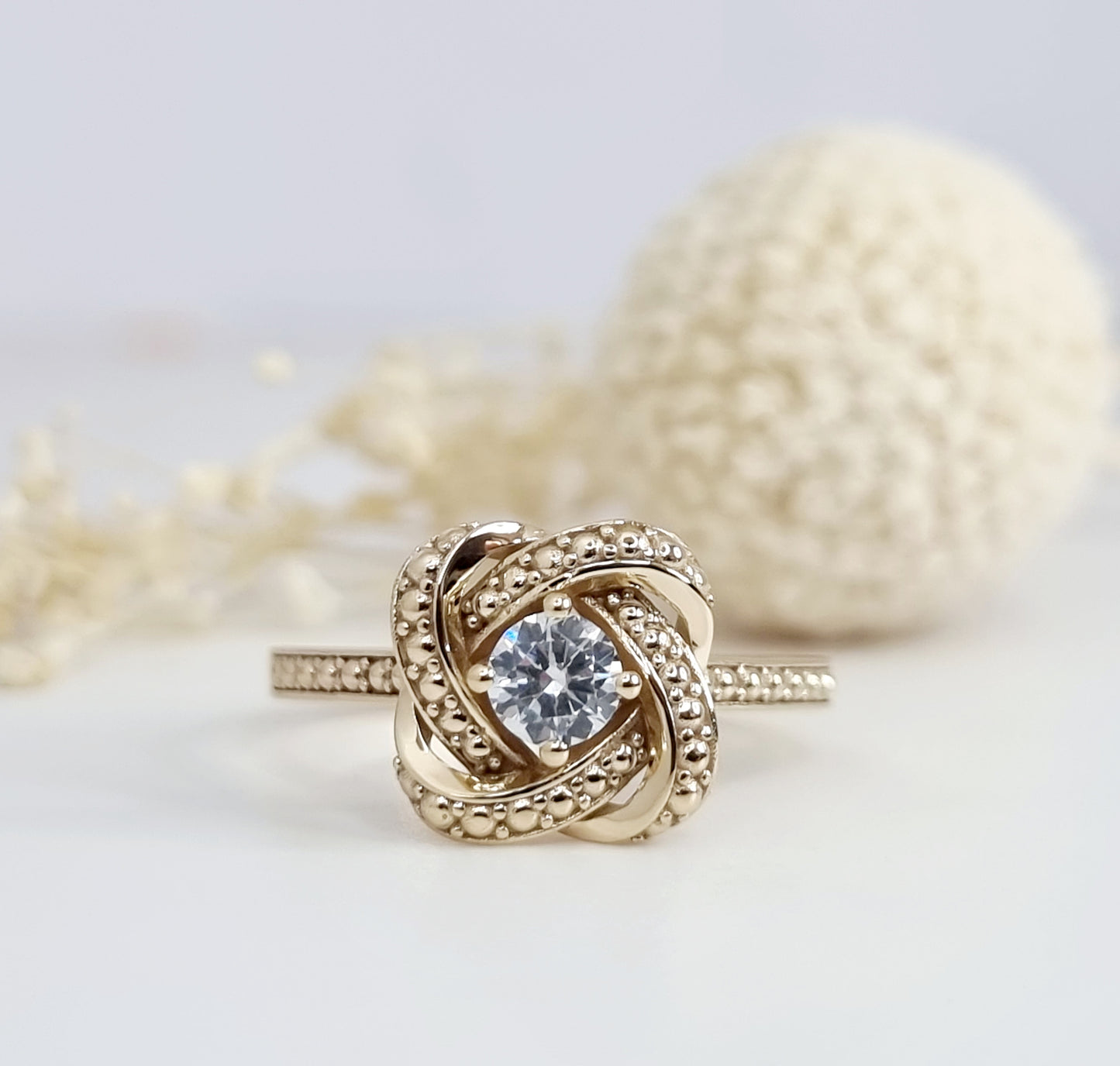Mother and Daughter knot ring - Gold