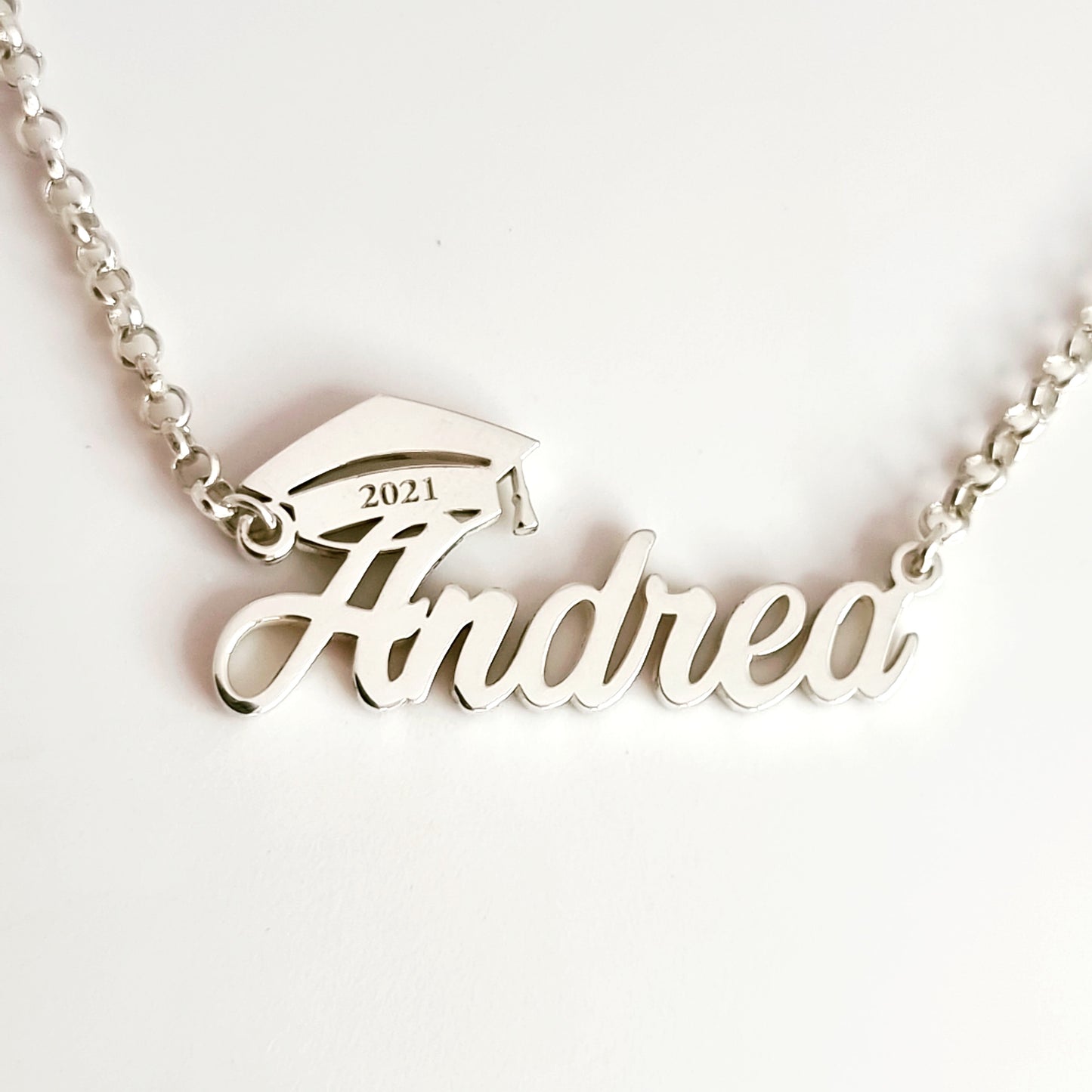 Graduation Name Plate Necklace