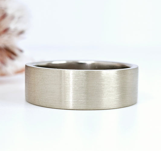 Plain Buffed - Mens Ring