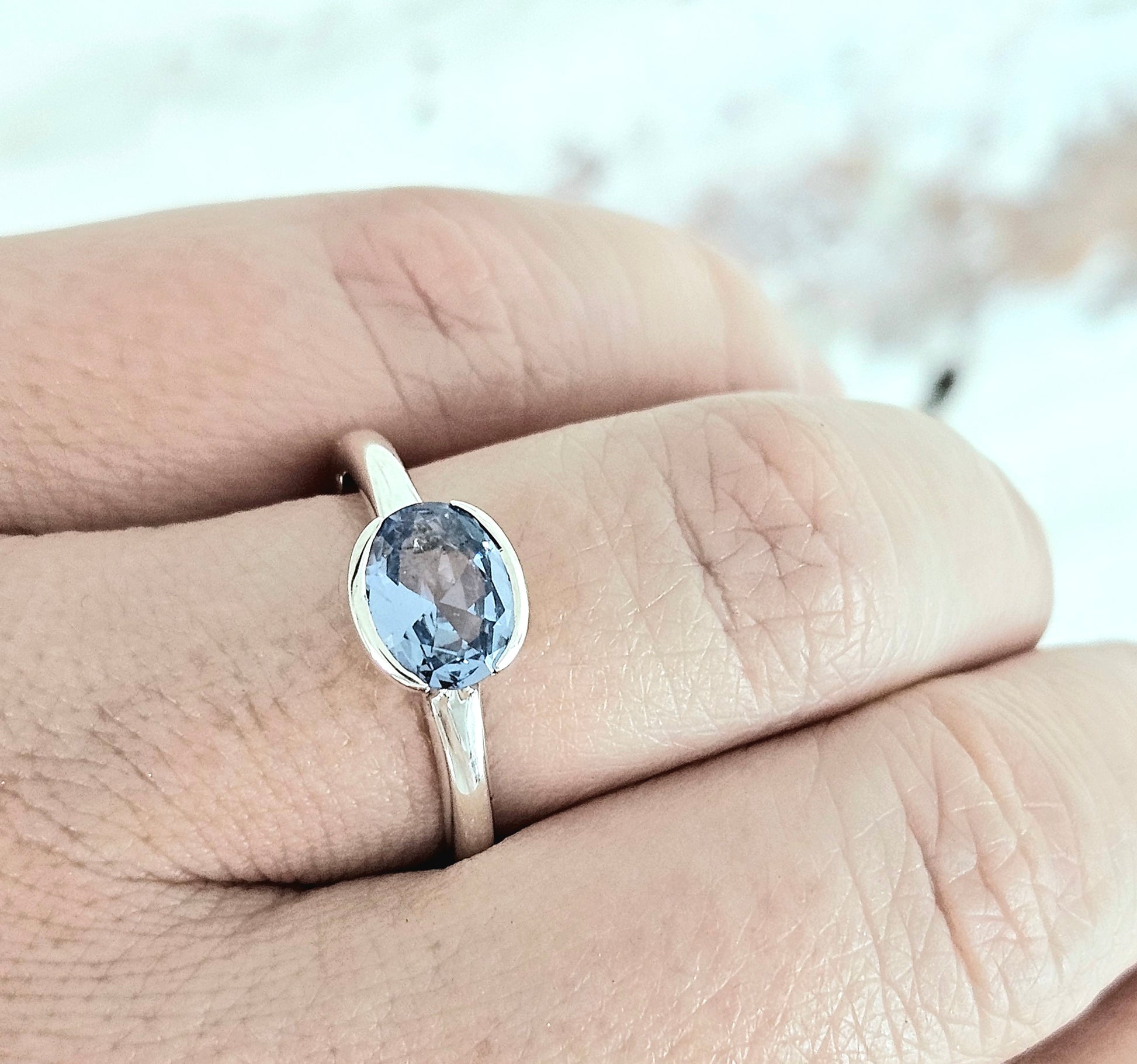 Hint of Silver - Birthstone Ring