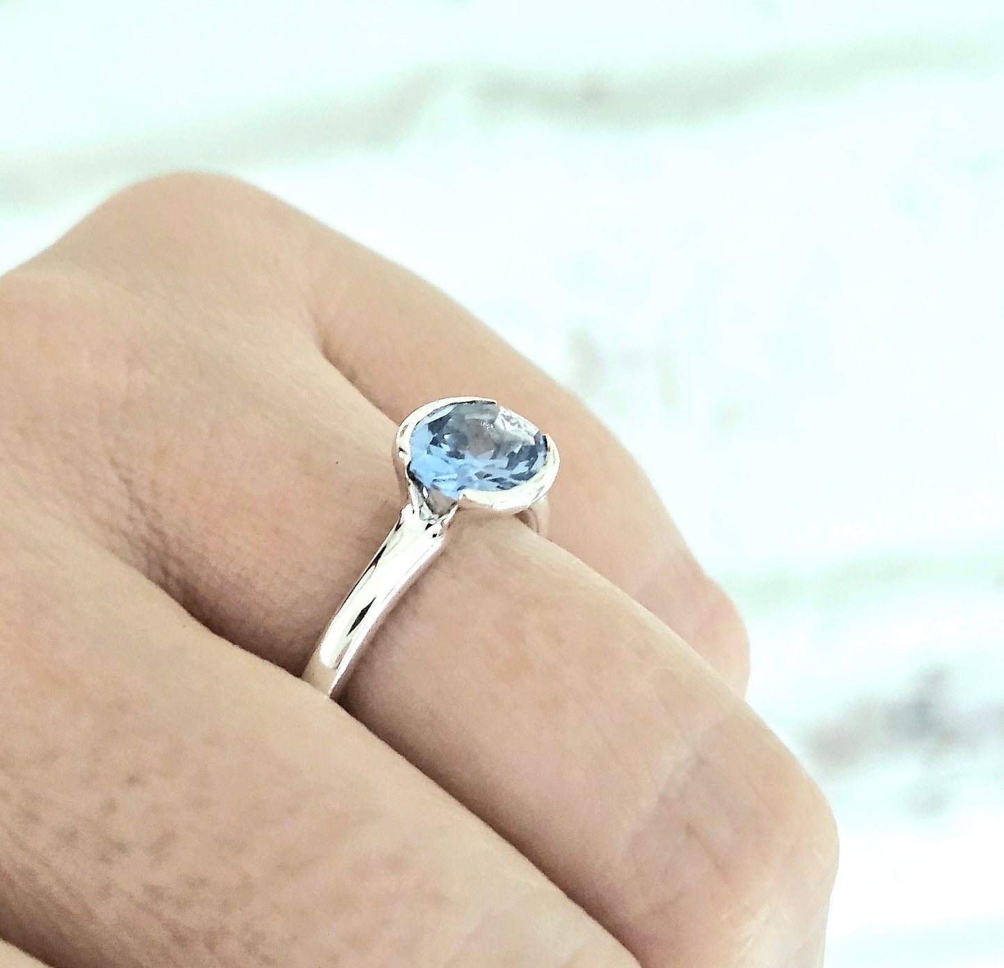 Hint of Silver - Birthstone Ring