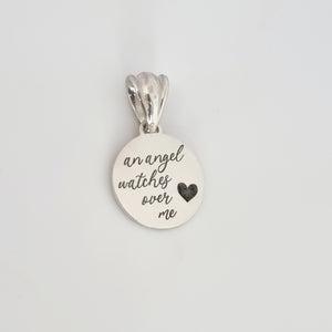 An angel watches over me - Pendant not for cremains