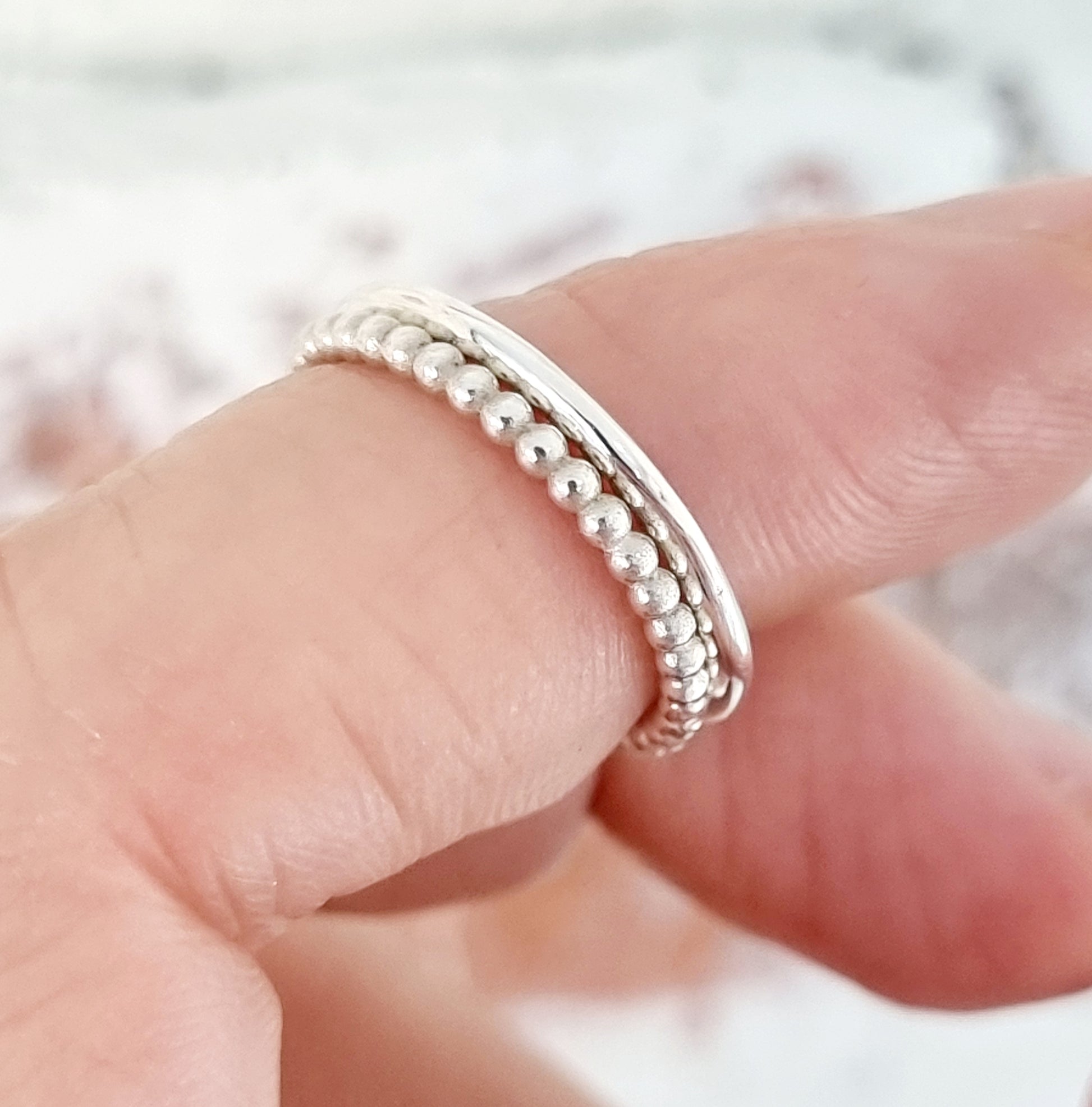 Rutile Quartz - Stack Rings