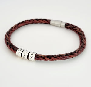 Leather Name Bracelet