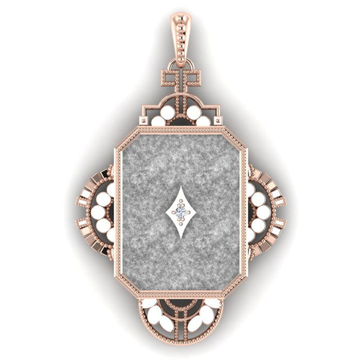 Floating Diamond Pendant - Gold