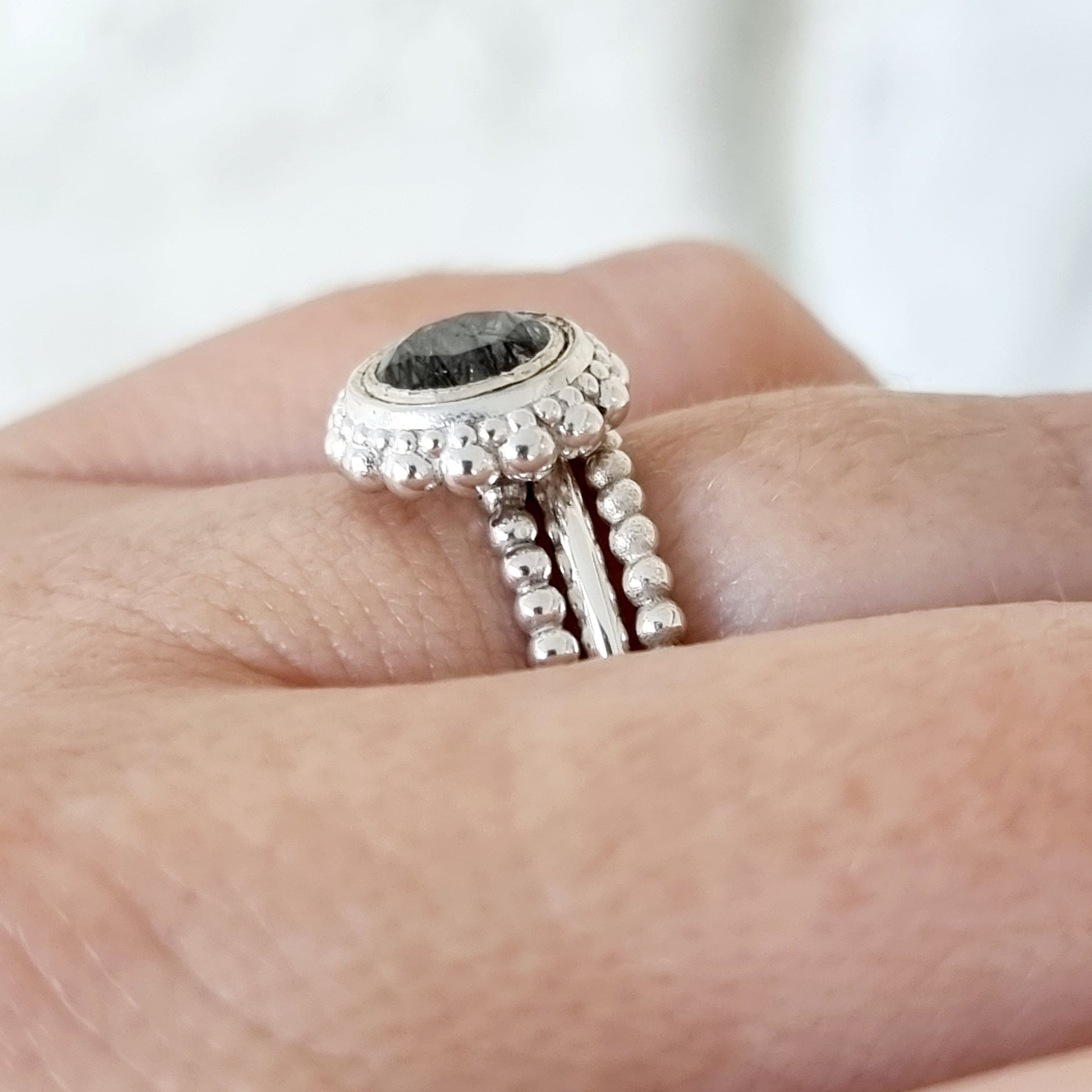 Rutile Quartz - Stack Rings