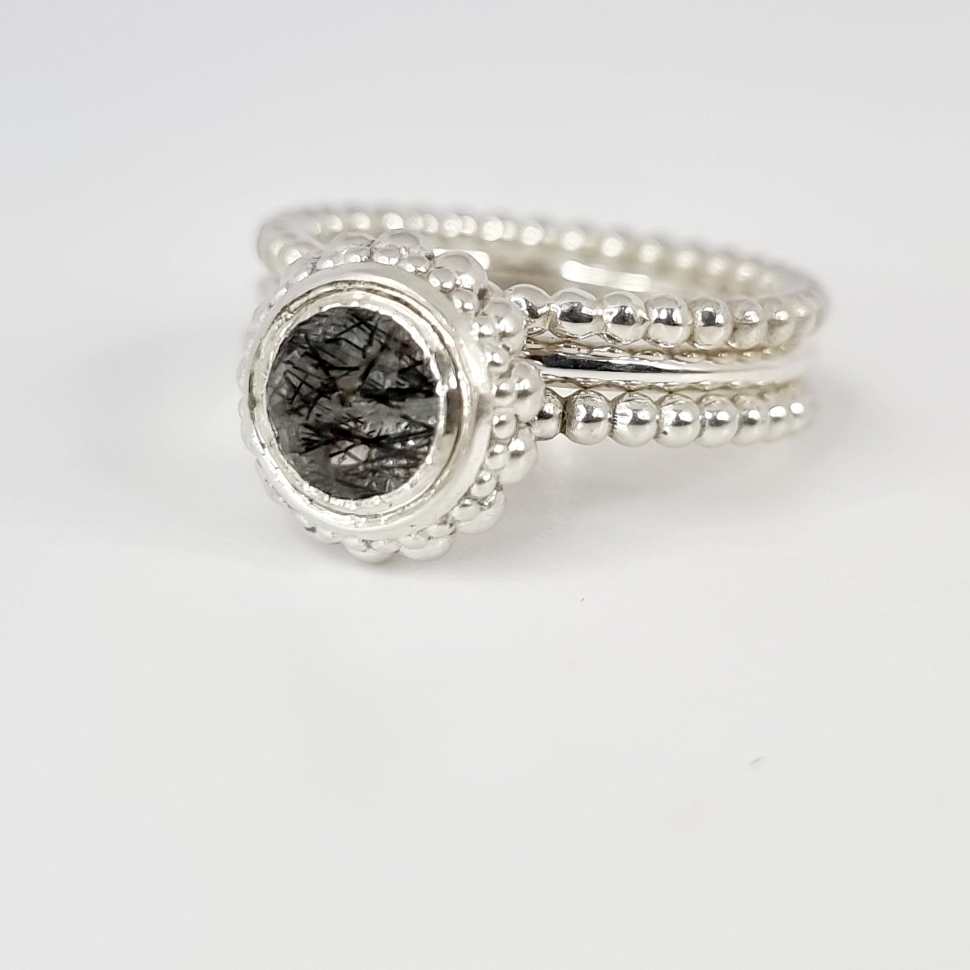 Rutile Quartz - Stack Rings